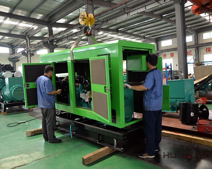 華全120kw康明斯靜音發電機組于6月12發往廣東