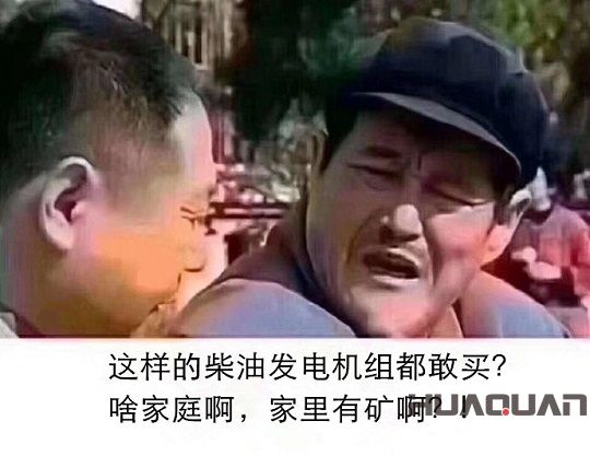 這樣的柴油發(fā)電機組都敢買？啥家庭啊，家里有礦啊？!