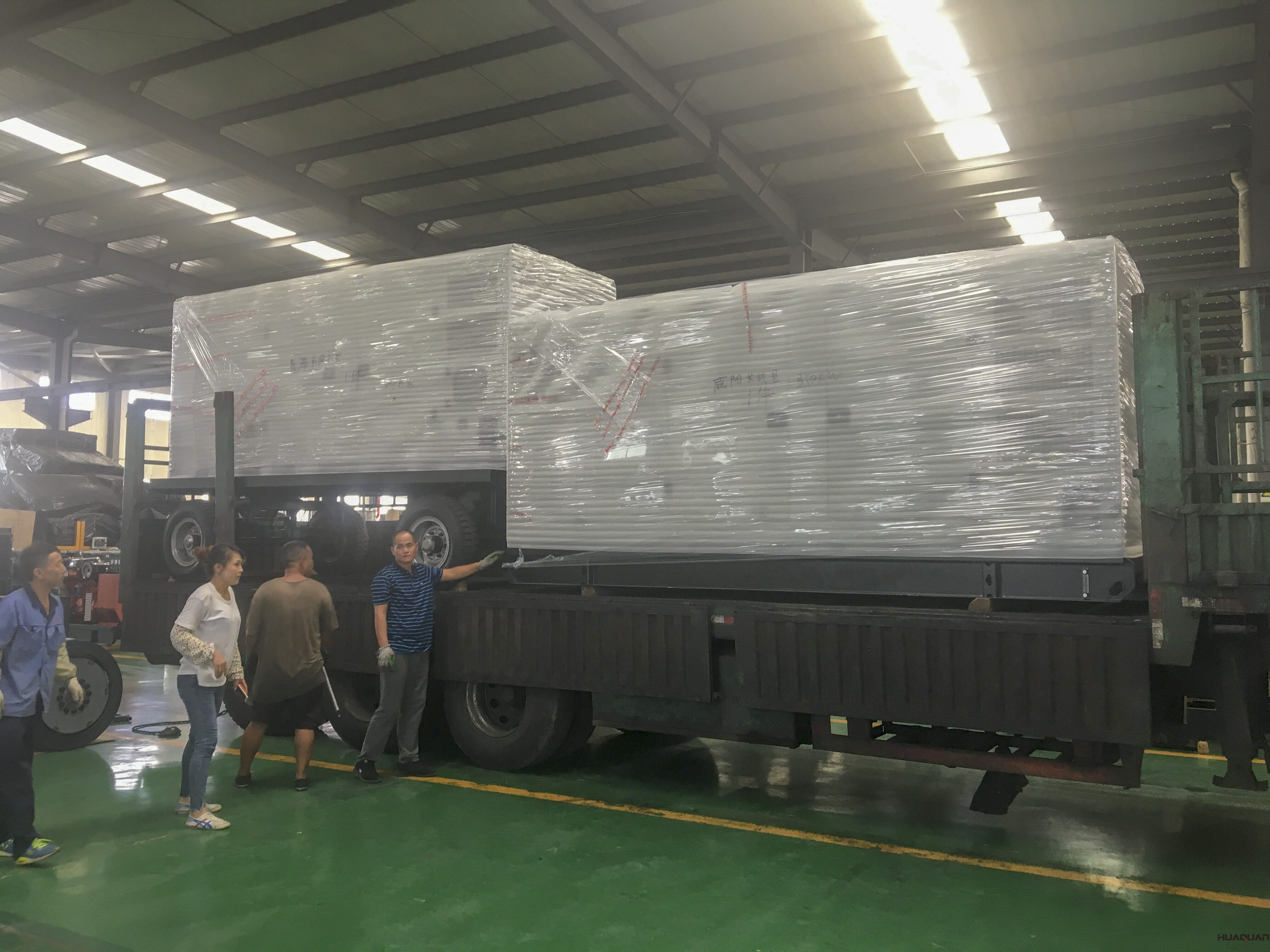 8月10日，一臺400kw靜音箱柴油發電機從華全動力成功發往上海
