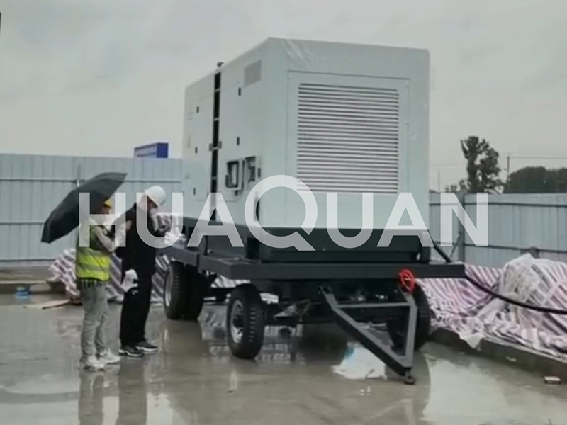 山東東營油庫400kW移動式發(fā)電機組電站